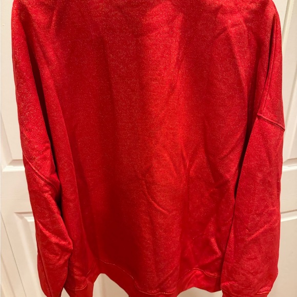 Disney Red Glitter Holiday Sweatshirt xl EUC Disneyland - Picture 4 of 4